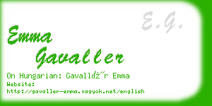 emma gavaller business card